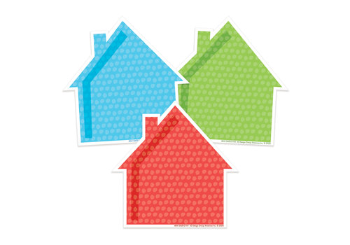 EUREKA A Teachable Town Assorted Houses Accents (D)*