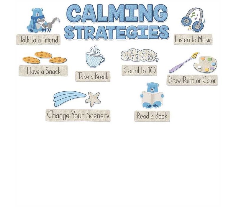 Close-Knit Class Calming Strategies Mini Bulletin Board Set *