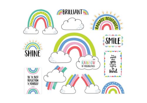 Creative Teaching Press Doodly Rainbows Bulletin Board Set