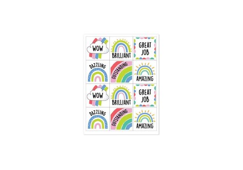 Creative Teaching Press Rainbow Doodles Reward Stickers