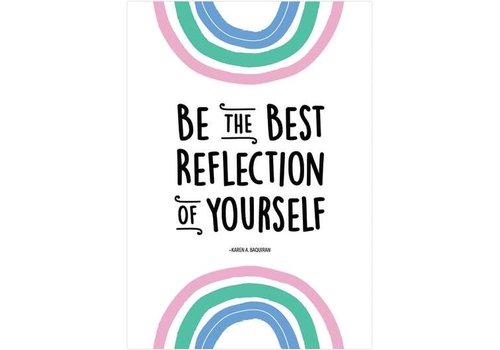 Creative Teaching Press Rainbow Doodles - Be the best reflection ... .Poster