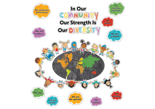 Carson Dellosa Our Strength is Our Diversity Bulletin Board