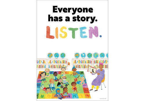 Carson Dellosa Everyone has a story.  Listen. Poster*