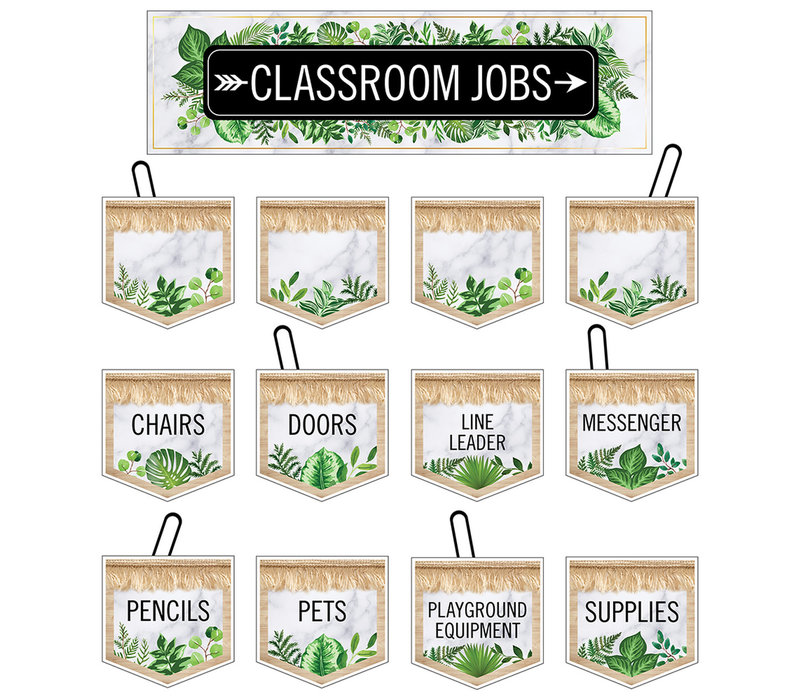 Simply BOHO Classroom Jobs Mini Bulletin Board Set