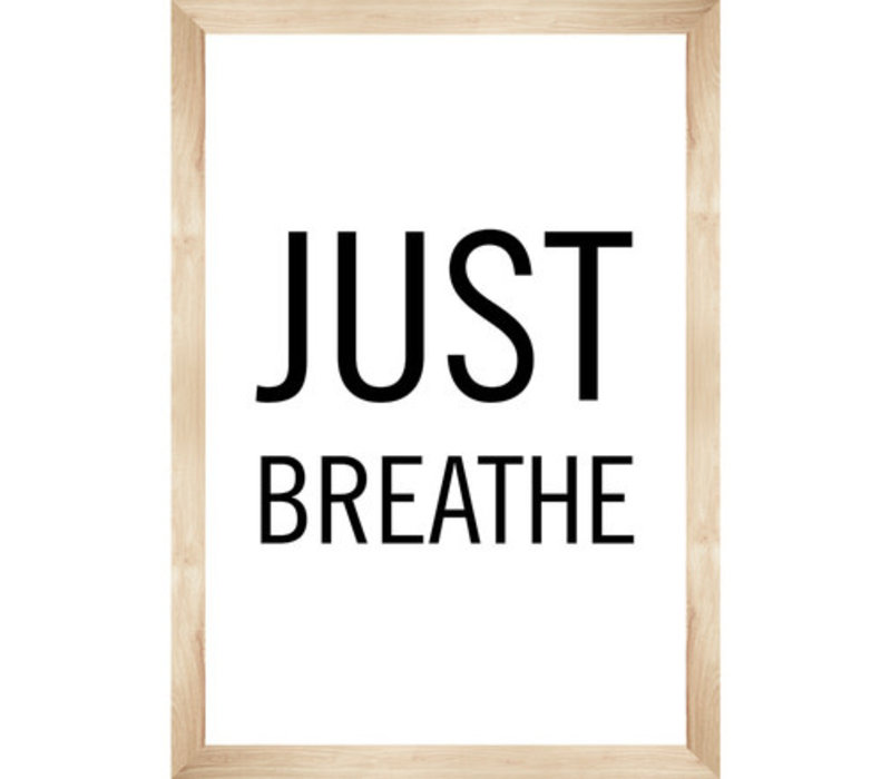 Simply BOHO Just Breathe Poster