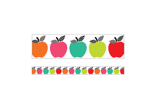 Carson Dellosa Stylish Brights Apples Straight Border