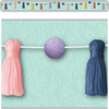 Teacher Created Resources Oh Happy Day Pom-Poms and Tassels Straight Border Trim