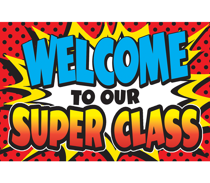 Superhero Welcome Postcards