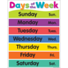 Teacher Created Resources Colorful Days of the Week Chart *