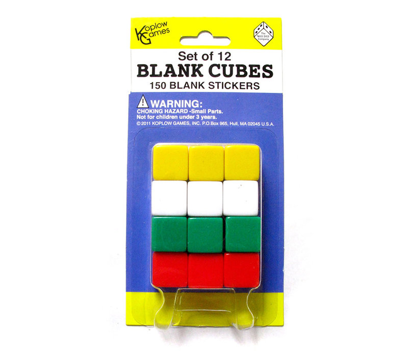 Blank Cubes - Set of 12