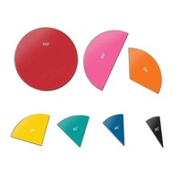 Rainbow Angle Circles* - Plastic, 36 pieces (D)