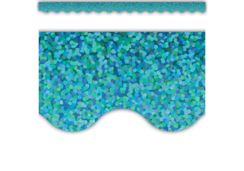 Teacher Created Resources Teal Sparkle Border*