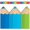 Teacher Created Resources Colored Pencils Die-Cut Border Trim*