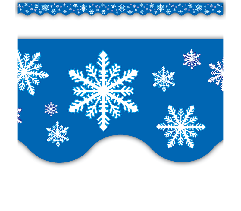 Snowflakes Scalloped Border Trim*