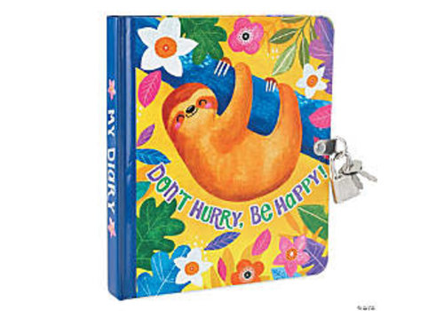 PEACEABLE KINGDOM Don't Hurry, Be Happy  Lockable Diary