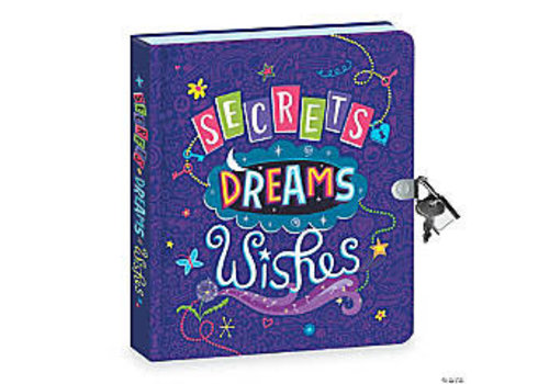 PEACEABLE KINGDOM Secrets, Dreams, Wishes Lockable  Diary - Glow in the Dark*