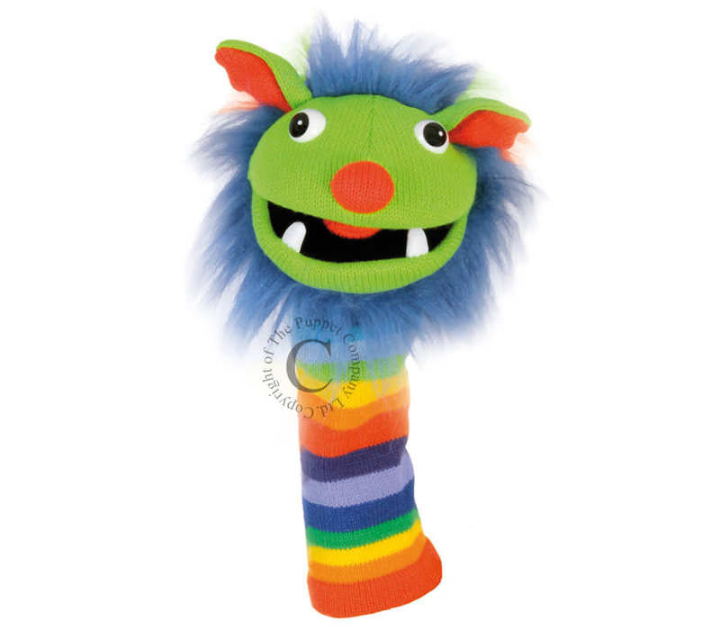Rainbow Knitted Hand Puppet