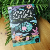 Mini Scratch & Scribble Art Kit:  Friendly Fish (7 pc set)