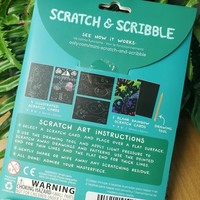 Mini Scratch & Scribble Art Kit:  Friendly Fish (7 pc set)