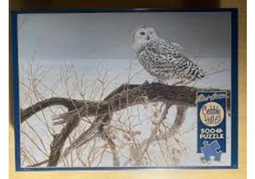 outset media Fallen Willow Snowy Owl - Puzzle- Cobble Hill