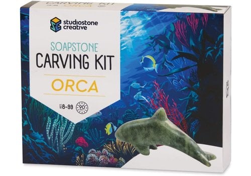 studiostone creative Soapstone Carving Kit - Orca