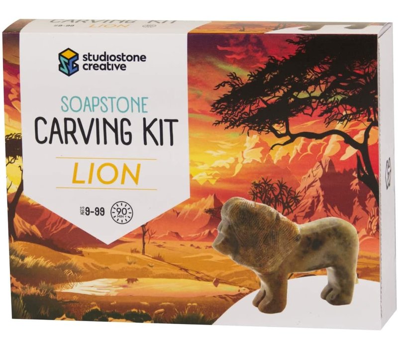 Soapstone Carving Kit -  Lion