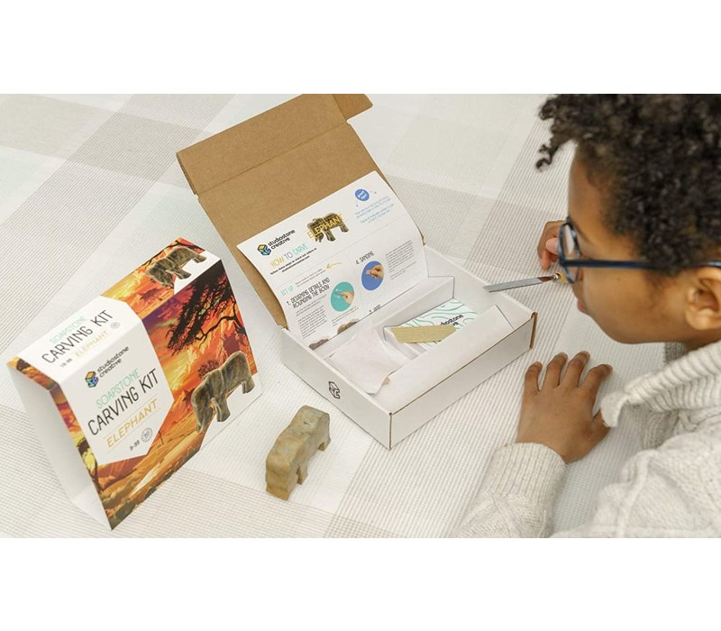 Soapstone Carving Kit -  Lion*