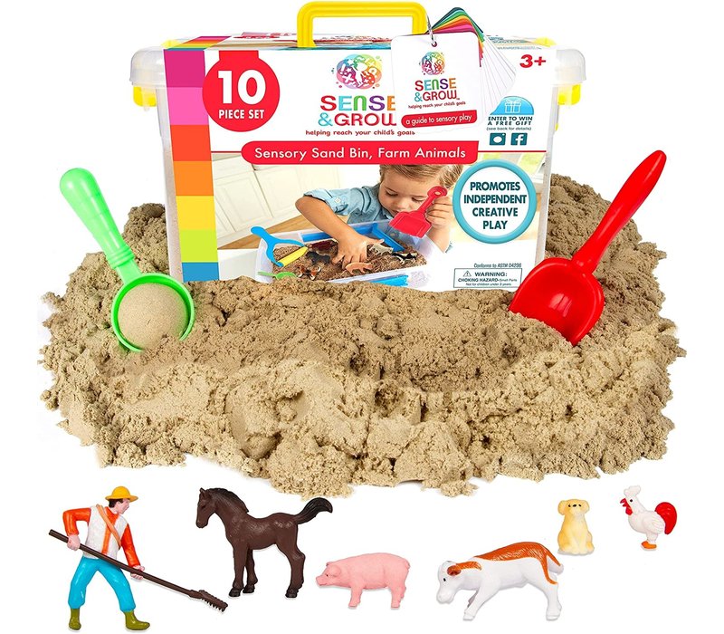 Sensory Sand Bin - Farm Animals