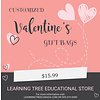 Customizable Valentine Gift Bag $15.99