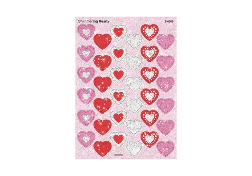Trend Enterprises Shimmering Hearts Stickers (D)