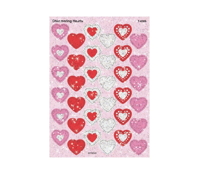 Shimmering Hearts Stickers (D)