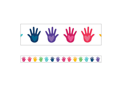 Carson Dellosa Hands With Hearts Straight Border*