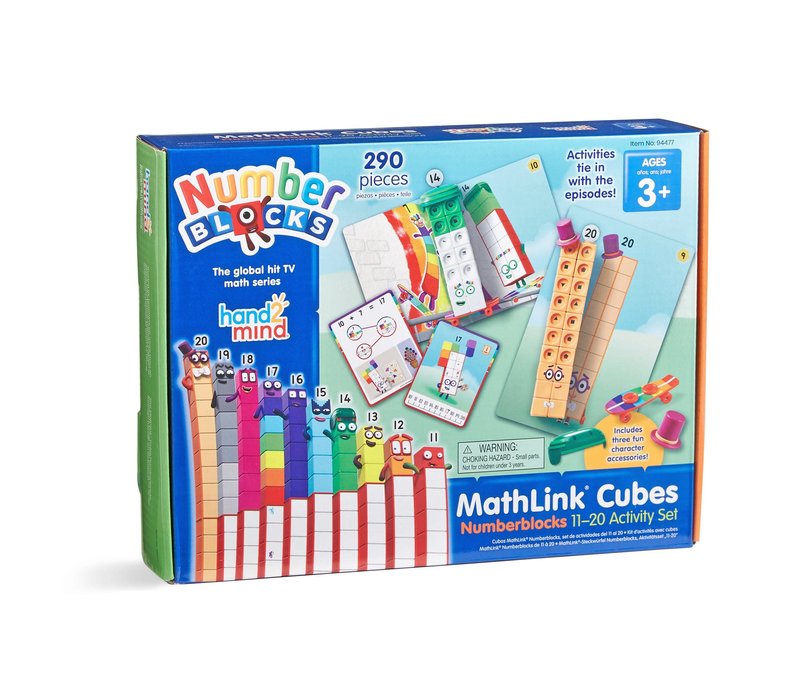 Number Blocks Math Link Cubes 11-20 Activity Set