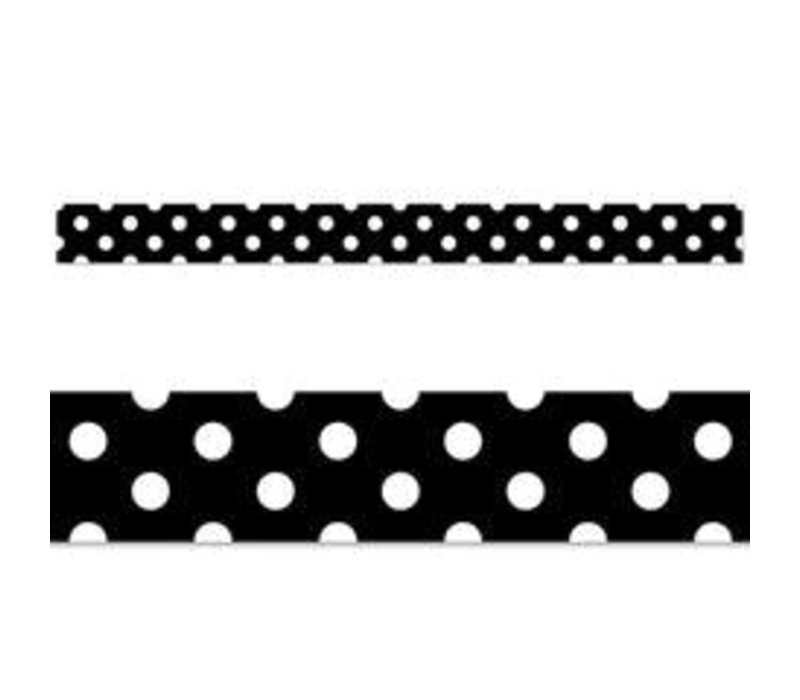 Polka Dots On Black EZ Border*