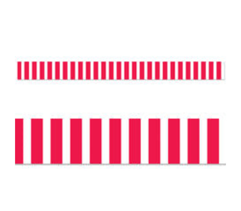 Poppy Red Bold Stripes EZ Border*