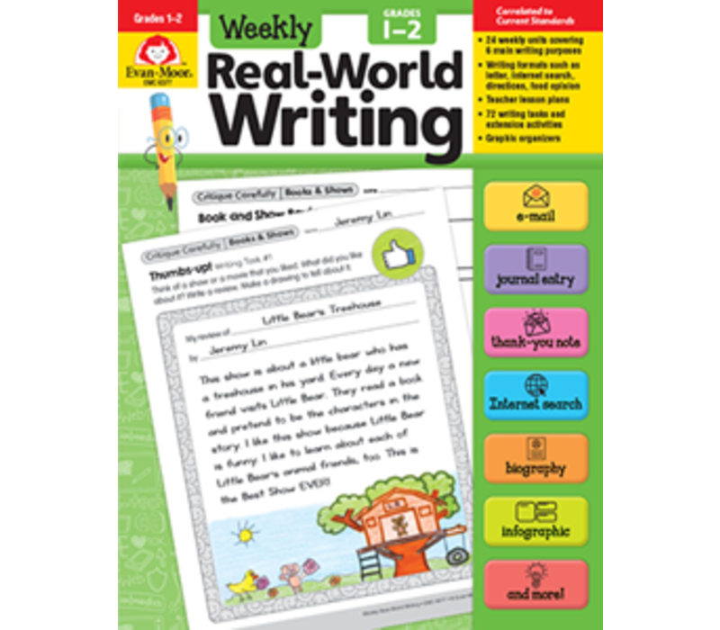 Weekly Real-World Writing, Grades 1-2