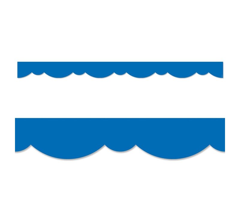 Royal Blue Stylish Scallops Border EZ Border*
