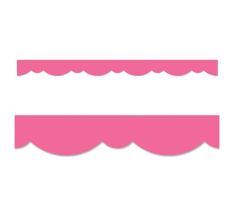 Pink Stylish Scallops Border EZ Border*