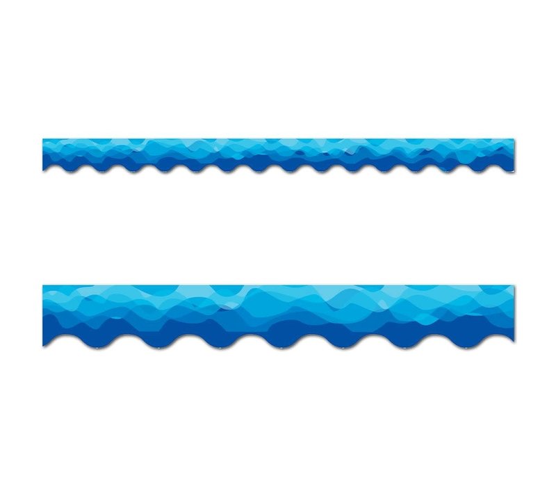 Waves Of Blue Wavy EZ Border*