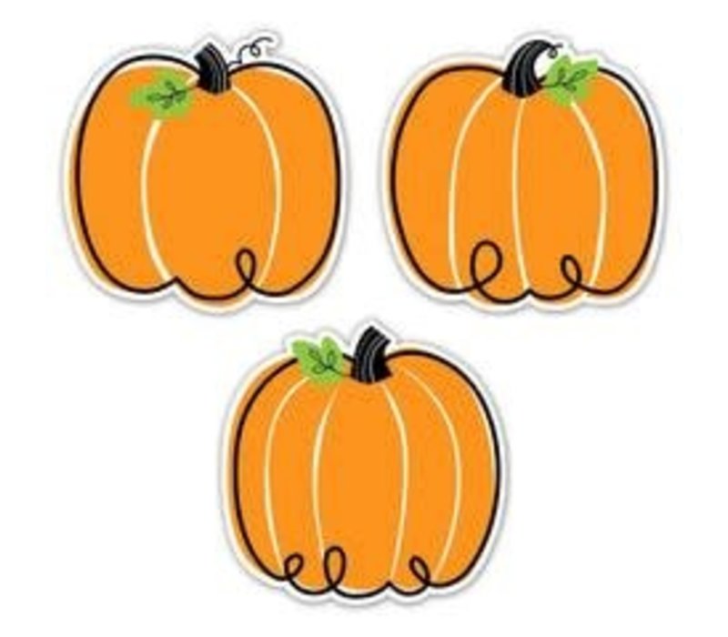Doodle Pumpkin 6" Designer Cut Outs
