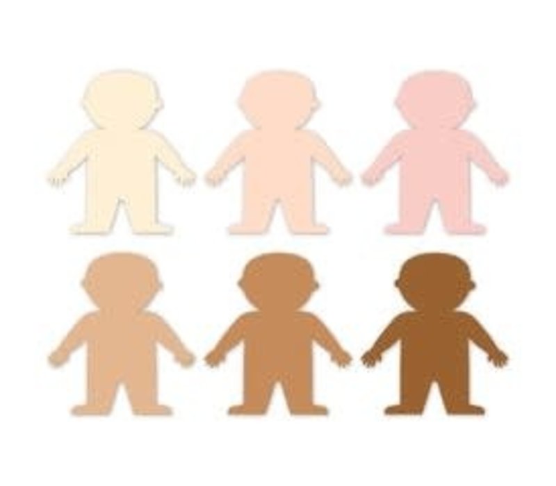 Multicultural People 6" Designer Cut Outs