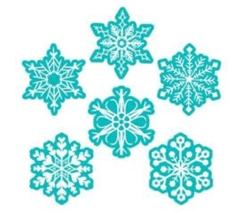 Snowflakes 6" Designer Cut Outs