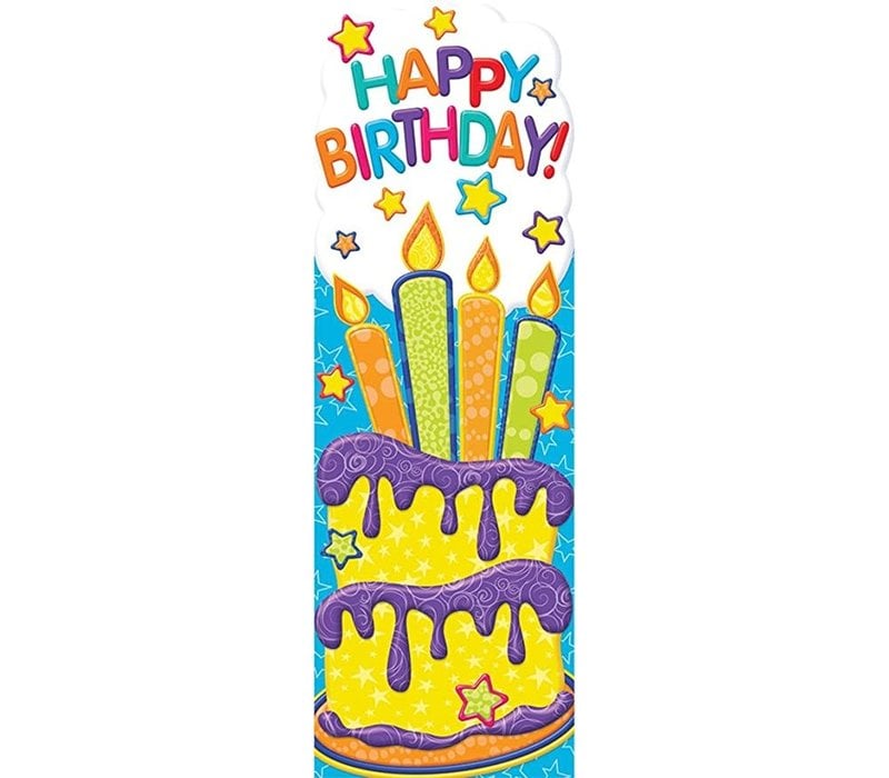 Color My World Happy Birthday Bookmark