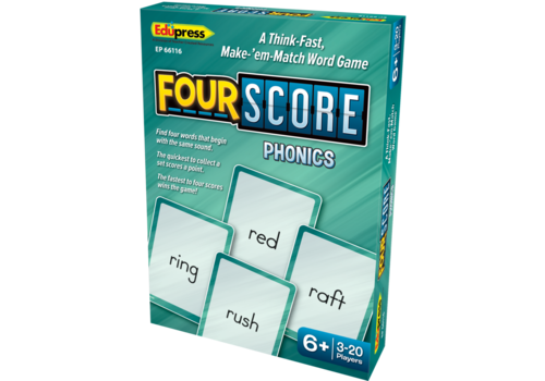 Teacher Created Resources Four Score Card Game: Phonics