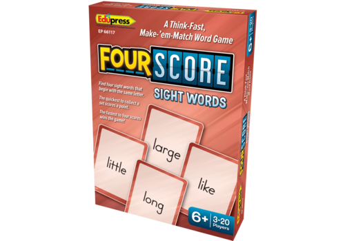Teacher Created Resources Four Score Card Game: Sight Words*
