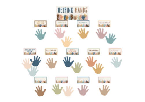 Teacher Created Resources Everyone is Welcome Helping Hands Mini Bulletin Board *