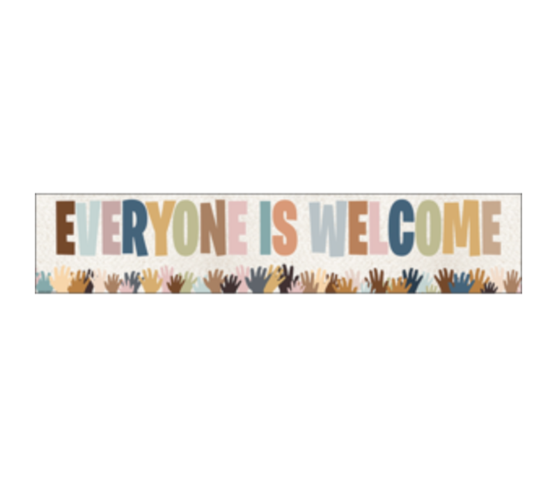 Everyone is Welcome Helping Hands Banner