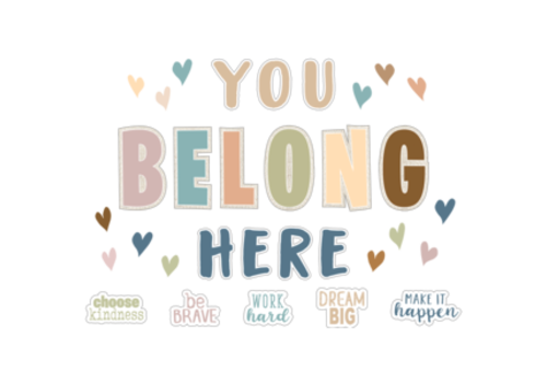 Teacher Created Resources Everyone is Welcome You Belong Here Bulletin Board *