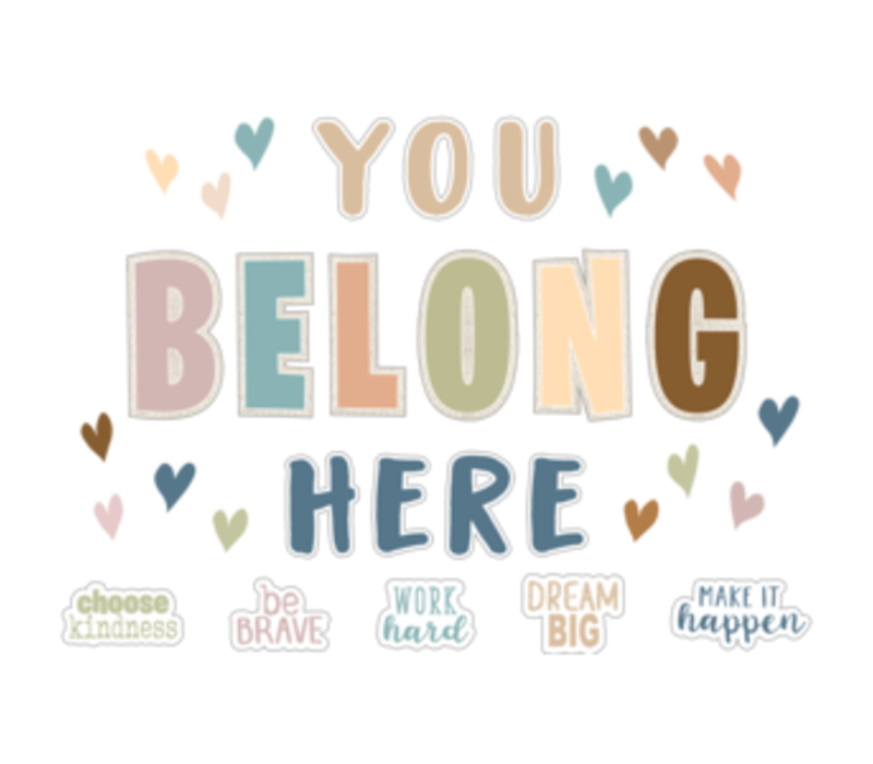 Everyone is Welcome You Belong Here Bulletin Board*