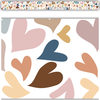 Teacher Created Resources Everyone is Welcome Hearts Straight Border Trim*